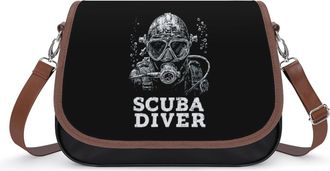 Generic Scuba Diver Fashion Womens Crossbody Bags Novelty Handbag Shoulder Bag Purse