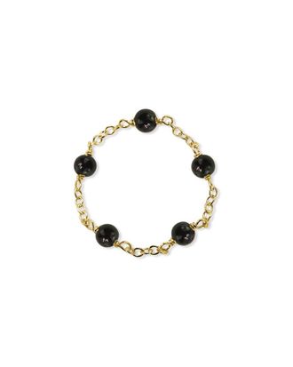 Jewelmak 14K Black Onyx Ring