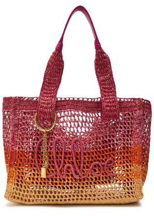 Chlo&eacute; Summer Banana Logo Raffia Tote - Multicoloured 1 - One Size