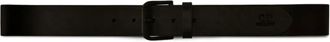 C.P. Company logo-embossed leather belt - men - Leather - 110 - Black