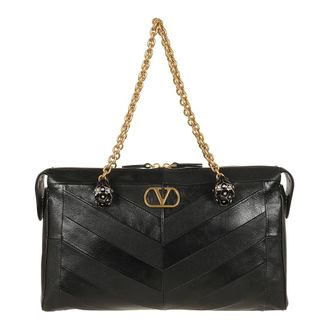Valentino Garavani Panthea Medium Tote - female - Valentino Garavani - Shoulder Bags - Black - ONE SIZE - Bags