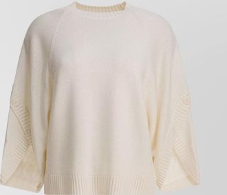 Max Mara knitwear with raglan sleeves and button detail