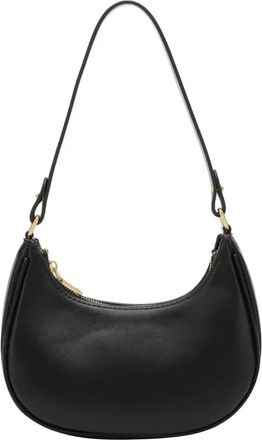 Generic Shoulder Bags Neck Plain Contrasting One Shoulder Versatile PU Dumpling Bun Shoulder Bags Women Large with Large Handles, black, One Size