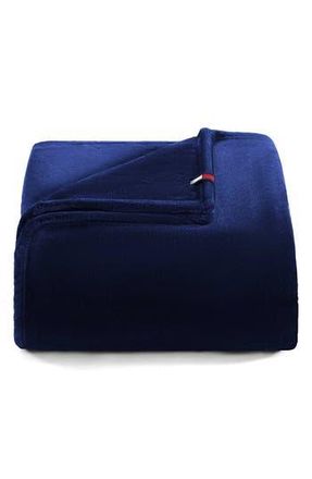 Tommy Hilfiger Plush Throw Blanket in Marine Blue at Nordstrom Rack, Size Full/queen