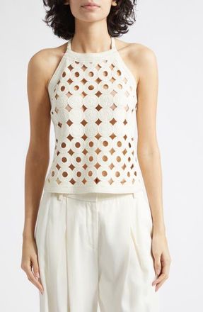 Reiss Celia Cutout Tank in White at Nordstrom, Size X-Large