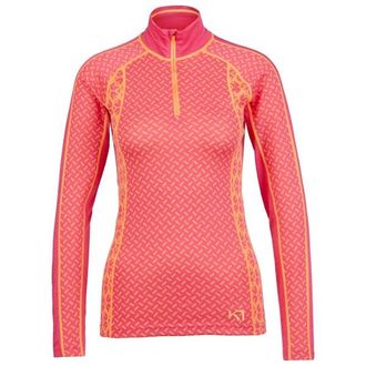 Kari Traa Lekker Halfzip Merinounterw&auml;sche f&uuml;r Damen | rot