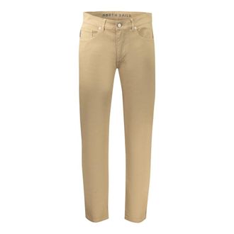 North Sails Slim-fit Trousers, male, Beige, Size: W32 Broken Twill 5-Pocket Pants