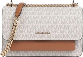 Michael Kors Claire Crossbody Bag - Dames - Schoudertassen - Beige - ONE Size - Polyester - Tassen