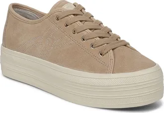 Veronica Beard Truett Platform Sneaker in Sand at Nordstrom, Size 6.5