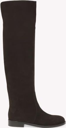 Gianvito Rossi Zayne Boots in Moka Brown Suede at Nordstrom, Size 35.5