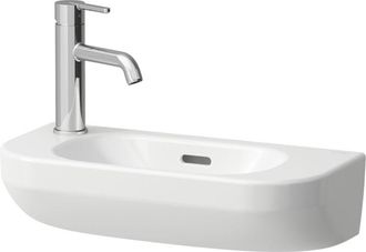 Laufen Laufen - Lua Lavabo Con Enjuague Manual, 1 Grifo A La Izquierda
