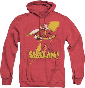 Gildan DC Comics Shazam Shazam Adult Heather Hoodie / Hooded Sweatshirt