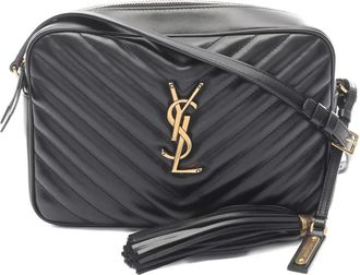 Saint Laurent Borsa a spalla Lou Roux con monogramma anni 2010 - Nero