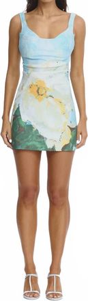 Acler Newcatton Mini Dress In Poppy Reverie