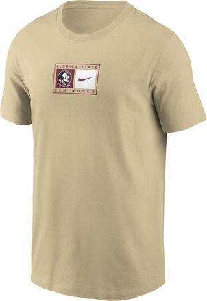Nike Florida State Campus Logo Swoosh Nike Mens College T-Shirt in Yellow | N19979WFTN-4B6