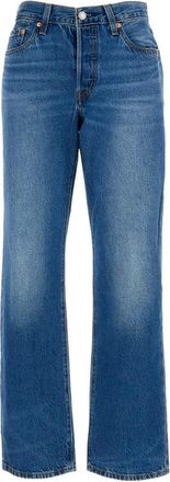 Levi's Five-pocket Faded Jeans - Dames - Regular Fit Jeans - Blauw - W29 - Katoen - Jeans