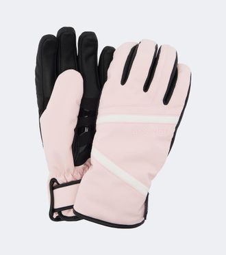 Bogner Hilla leather-trimmed ski gloves