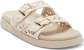 Top Moda Alaska Slide Sandal in Ivory Raffia at Nordstrom Rack, Size 5.5