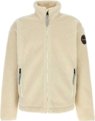 Napapijri Hoodies & sweatvesten, Heren, Wit, S, Polyester, T-Fiemme Fleece Jacket