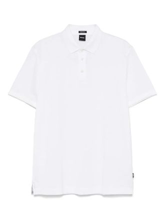 BOSS slub-texture polo shirt - White