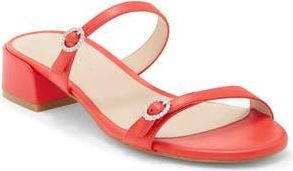 Stuart Weitzman Ginger Crystal Slide Sandal in Poppy at Nordstrom Rack, Size 10.5