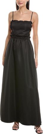WeWoreWhat Weworewhat Ruffle Bib Maxi Dress