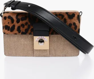 Maison Margiela Two-Tone Crossbody Bag With Animalier Detail Maison Margiela