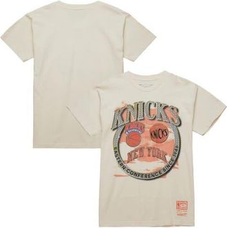 Mitchell & Ness Mens Mitchell & Ness White New York Knicks Big & Tall Hardwood Classics Crown Jewels T-Shirt at Nordstrom, Size X-Large
