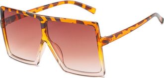 Generic Large Frames Women Square Sunglasses Outdoor Party Beach Sun Glasses(Multi-colored)