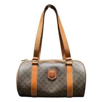 Celine Pre-owned Handbags, female, Brown, Size: ONE SIZE Pre-owned Macadam Leather Handbag