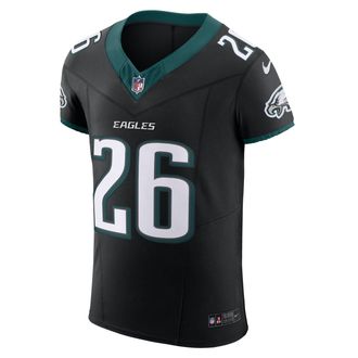 Nike Saquon Barkley Philadelphia Eagles Nike Mens Dri-FIT NFL Elite Jersey in Black | 58NM0AAN86F-8Y3