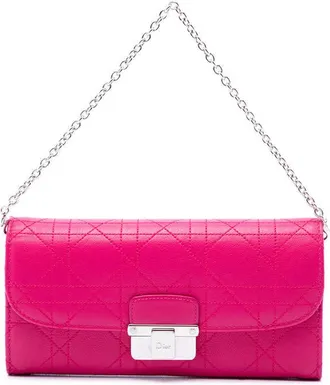 Dior Pre-owned Dior Calfskin Cannage Diorling Wallet on Chain Ladies WURZZP0LUL1FY93X