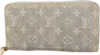 Louis Vuitton Gray Long Wallet (Bi-Fold) (Pre-Owned)