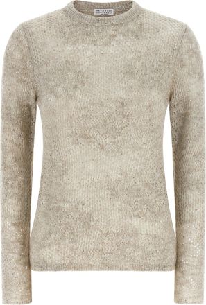 Brunello Cucinelli Beige Nylon Womens Cardigan