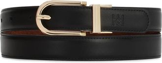 Kazar Dubbelzijdige su&egrave;de en gladleren riem - Dames - Riemen - Zwart - 110 CM - Su&egrave;de - Accessoires