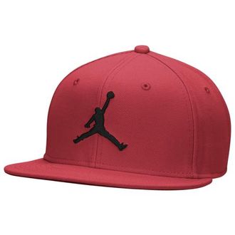 Nike Jordan Mens Pro Snapback Jumpman - Gym Red/Black Size L/XL