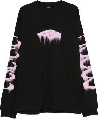 Balenciaga Graphic-print Long-sleeve T-shirt