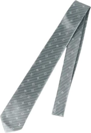 Louis Vuitton Pre-owned Accessories, male, Gray, Size: ONE SIZE Pre-owned Cravat