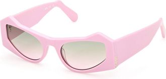 GCDS GD0022 72P Mens Sunglasses Pink Size 53