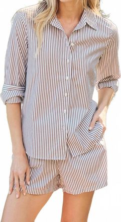 Stateside Stripe Drawstring Short In Striped
