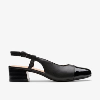 Clarks Marilyn Rose Zwarte Combi Schoenen