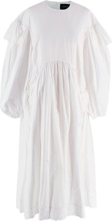 Simone Rocha White Ruffle Puff Sleeve Dress Size XXS