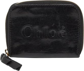 Chlo&eacute; Pre-owned Canvas wallets - Dames - Vintage Accessoires - Zwart - ONE Size - Tweed - Vintage