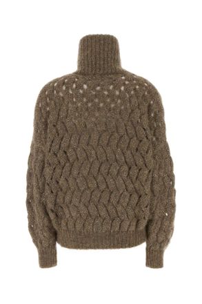 Brunello Cucinelli Beige Scuro+piombo Maglieria Sweater
