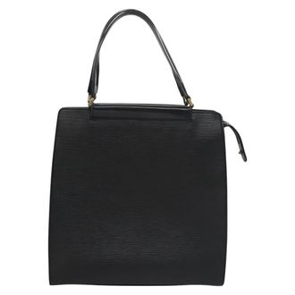 Louis Vuitton Figari Handbag Epi Leather Black Leather Handbag (Pre-Owned)