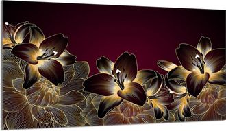 OEM Placa Protectora De Vidrio Para Estufa 90x52 Orchidea