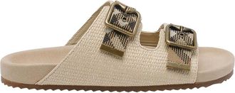 Burberry Urchin Rafia Sandals