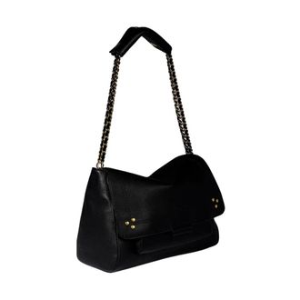 Jerome Dreyfuss Lulu M - Dames - Schoudertassen - Zwart - ONE Size - Leer - Tassen