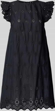 Only Ausgestelltes Minikleid mit Lochspitze Modell LOU in Black, Gr&ouml;&szlig;e XS