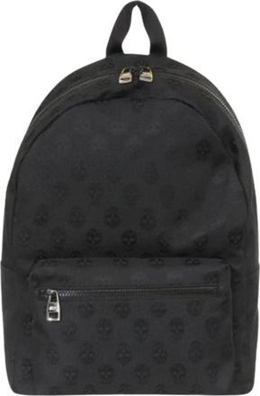 Alexander McQueen Pre-owned Metropolitan Skull Print Backpack - unisex - Vintage Rugzakken - Zwart - ONE Size - Nylon - Vintage